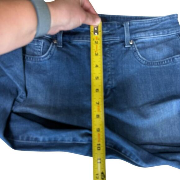 NYDJ Not Your Daughters Jeans Womens 8 Blue Marilyn Straight Cool Embrace Crop - Picture 7 of 7